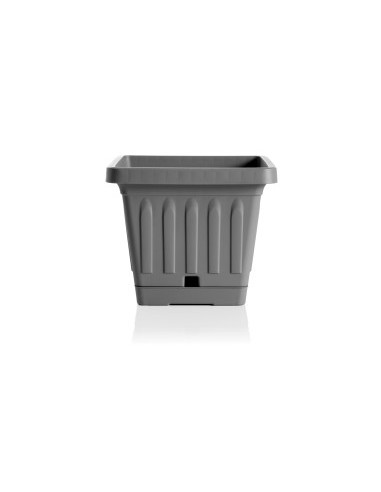 VASO TERRA 31399 QUADRATO 20X20 GRIGIO