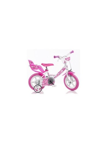 BICI 12 LITTLE HEART BIANCO/ROSA su TreG Ingrosso