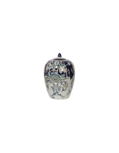 VASO 800863 DECORATO BLU 20X29CM PORCELLANA