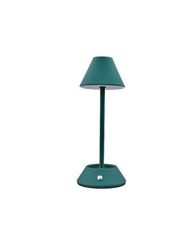 LAMPADA VERDE CONO BASSA TOUCH METALLO