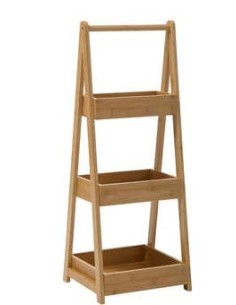 SCAFFALE 174623 BAMBOO 30X25X78CM 3 PIANI