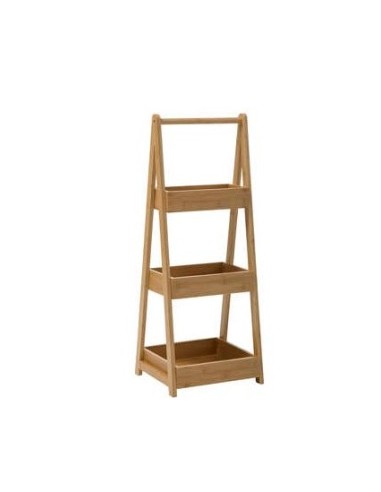 SCAFFALE 174623 BAMBOO 30X25X78CM 3 PIANI