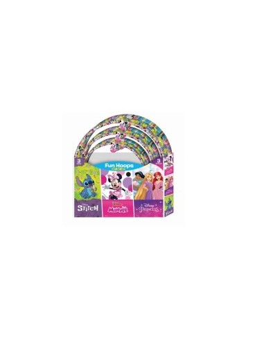 Hula Hoop Disney 56/66/76 cm, Cerchio Assortito con Design Disney, Hula Hoop per Bambini, Giochi e Attività