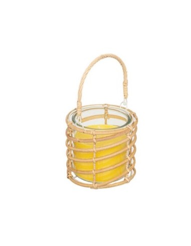 CANDELA 168005 CITRONELLA 340GR VASETTO VETRO/RATTAN