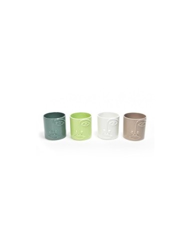 VASO 09084 VOLTO CERAMICA 12X12CM ASSORTITO