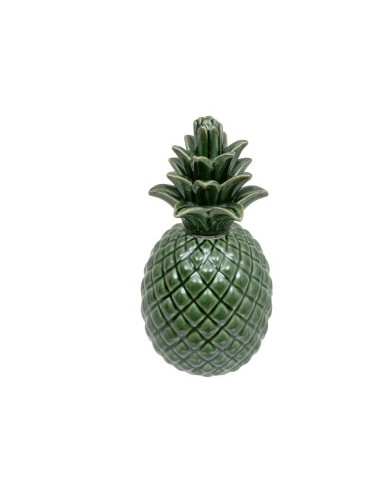 FIGURA ANANAS 200844 CERAMICA 10X20CM VERDE