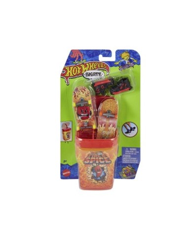 HOTWHEELS HTP10 SET 2 SKATE CON SCATOLA ASSORTITO