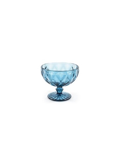 COPPA 07496 VETRO AZZURRO 350ML 12X10,5CM