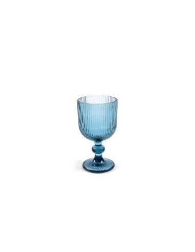 CALICE 08189 RIGHE AZZURRO 230ML 8X14CM