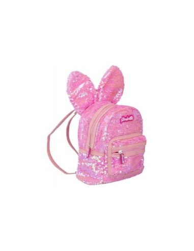 Girabrilla Bunny Backpack, Zainetto Coniglio, Paillettes Reversibili, Spalline Regolabili, Nice Group