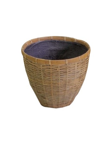 PORTAVASO CEMENTO BAMBOO 39xH.34cm 363679