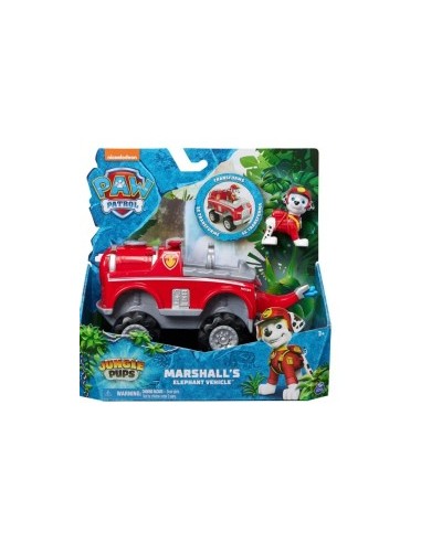 PAW Patrol Jungle Pups, veicolo elefante di Marshall, personaggio Marshall, giochi per bambini 3 anni+