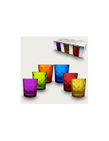 SET 6 BICCHIERI 57966 BOLLE COLOR 26,5CL