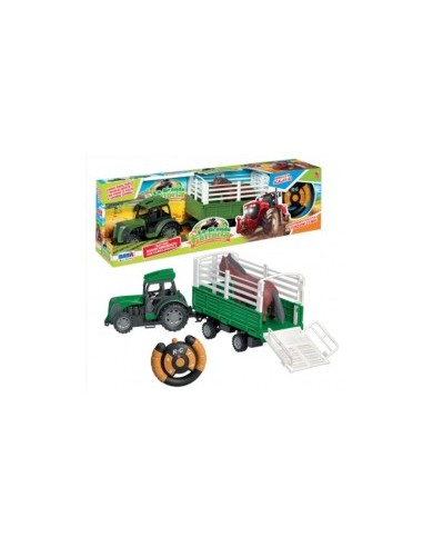 TRATTORE 11449 R/C CON RIMORCHIO E ANIMALE