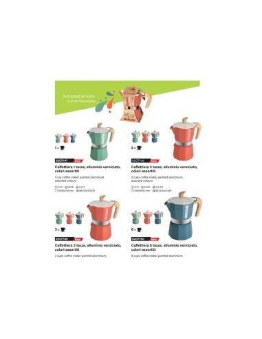 CAFFETTIERA 02CF148 MYMOKA 2TZ COLORI ASSORTITI