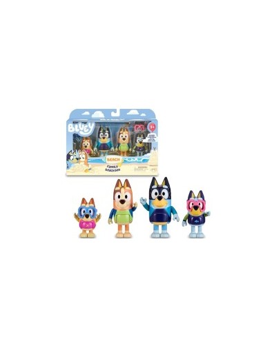 BLUEY BLY63110 SET 4 PERSONAGGI BEACH