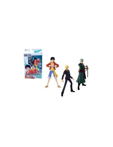 "Bandai 36930 One Piece Action Figure 17 cm, Statuetta Articolata , Multicolore, Anime Heroes, Parti Intercambiabili"