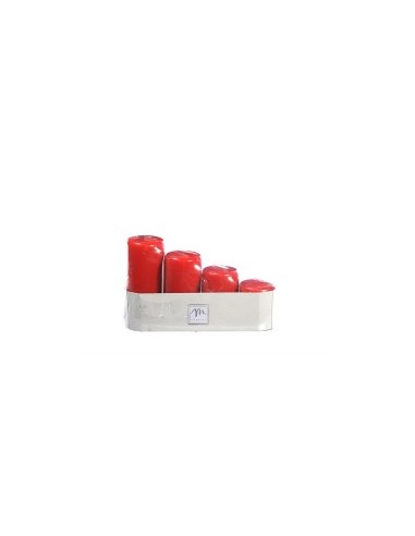 SET 4 CANDELE 40786 AVVENTO ROSSE su TreG Ingrosso