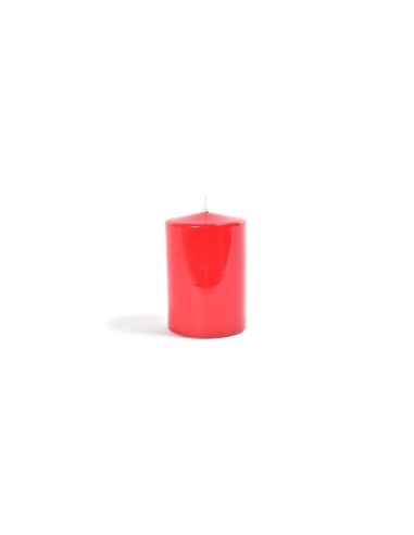 Candela di Natale Pillar Lucida Rossa 10x9CM - La Magia di Natale illumina la tua casa