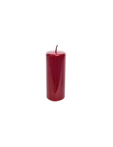 CANDELA 51526 PILLAR GLASS ROSSA 17X7CM