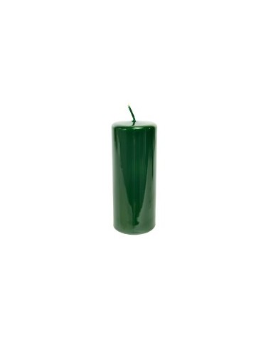 CANDELA 51724 PILLAR GLASS VERDE 17X7CM