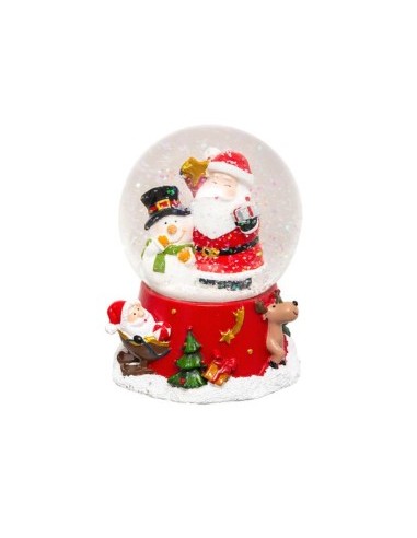 PALLA DI NEVE 169869 BABBO NATALE 9X8X10CM RESINA/VETRO