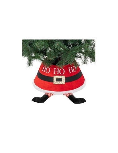 Base Albero di Natale Babbo Natale, 56x32x25 cm, Poliestere,  Supporto Elegante per Albero di Natale