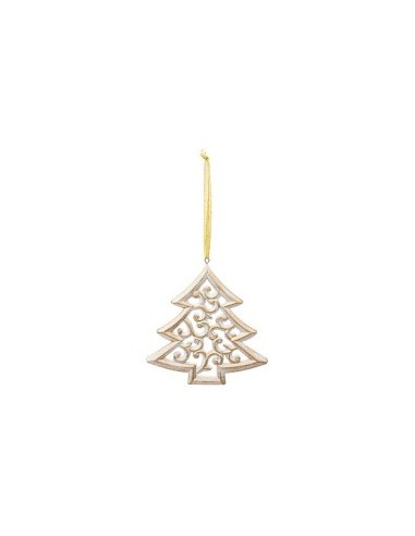 Pendente di Natale Albero, 15 cm, MDF, Decorazione Natalizia Elegante, Accessorio  per Albero di Natale