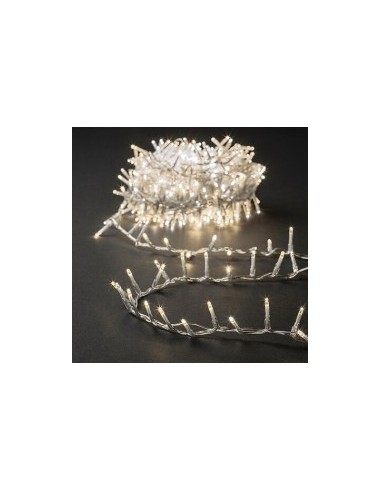 Serie Luminosa di Natale 750 LED, 18 Metri, Bianco Caldo, Esterno, Luci Decorative per Natale, 8 Effetti di Luce