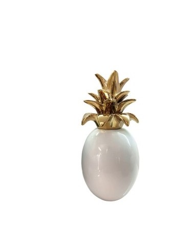 ANANAS 151143 BIANCO LUCIDO GAMBO ORO 12X23CM