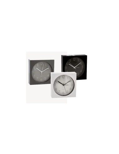 OROLOGIO SVEGLIA 72305 ASSORTITO 14X14CM PLASTICA