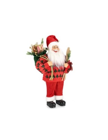 Babbo Natale Lorick Stand Rosso H60cm, La Magia di Natale per la Tua Decorazione