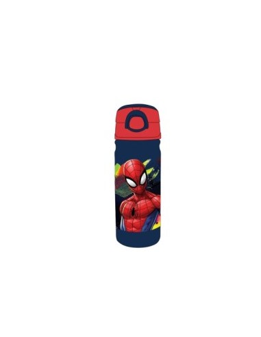 "Borraccia Alluminio Spider-Man 500ml – Tappo Ermetico, Antipolvere, Resistente ed Ecologica"