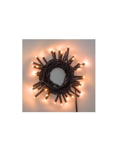 Luci di Natale catena luminosa 40 MiniLED Luce Fissa, 4+2,8m per Decorazioni Esterni