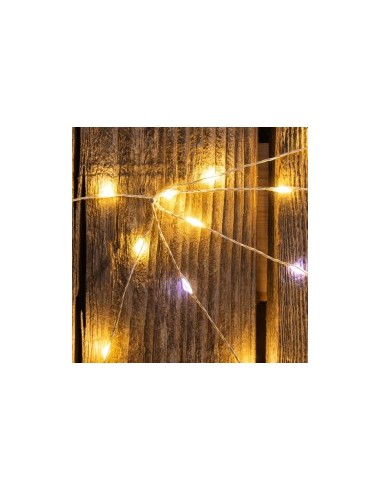 Luci di Natale Catena 400 MicroLED FlashLED con Bobina, La Magia di Natale Argentea