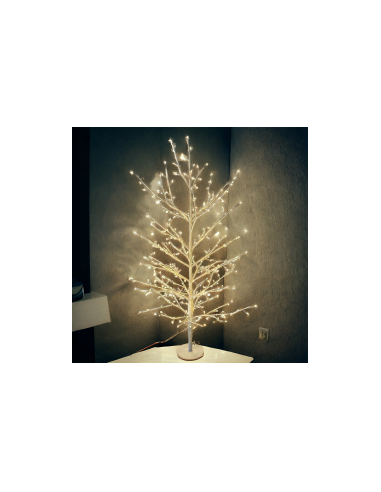 Albero Ramo Tiglio Bianco 60cm con 160 MicroLED FlashLED