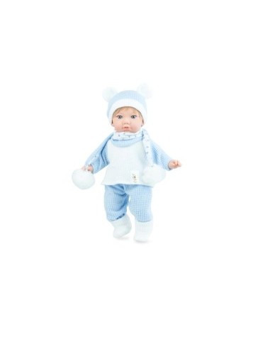 REBORN BAMBOLA 791 TEO VESTITO BIANCO/AZZURRO