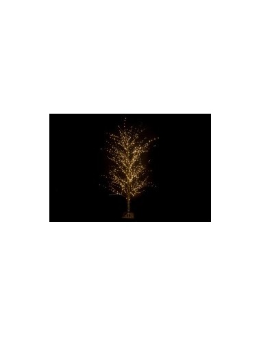 Albero Microled Nero H180 cm 1150 LED Bianco Caldo di Natale - La Magia di Natale a casa tua