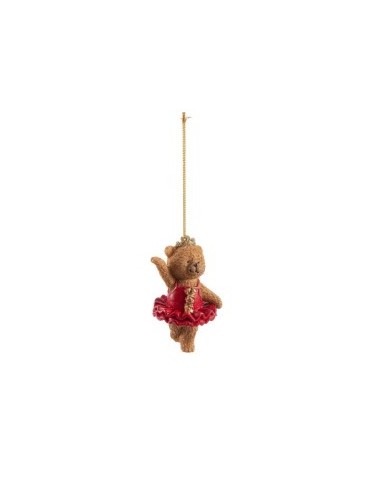 PENDENTE 0973195 ORSO CELIA 6X5X9CM TUTU ROSSO