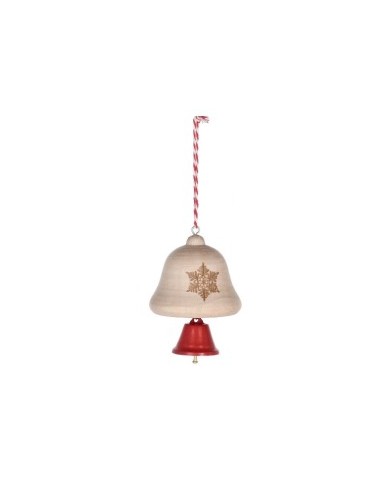 PENDENTE 0974837 AMBAR CAMPANA H19CM NATURALE/ROSSO