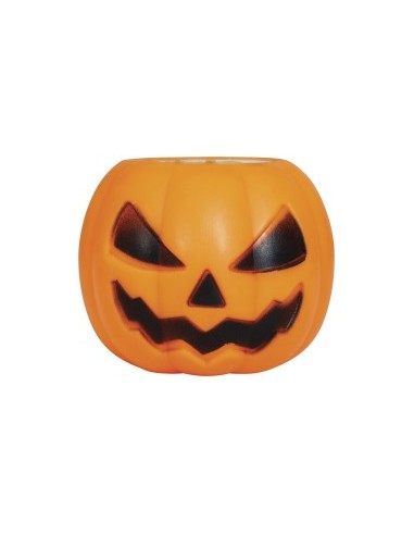 Zucca di Gomma con Fantasma, 5 cm, Decorazione Halloween