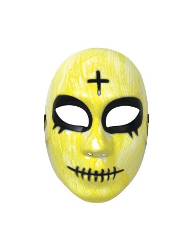 Maschera Donna PVC con Croce, Accessorio Halloween