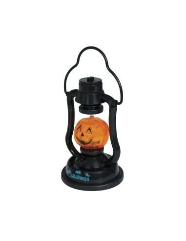 Lanterna Zucca con Luce e Suono, 15 cm, Decorazione Halloween