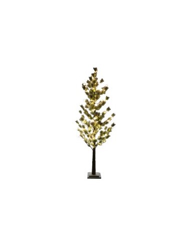 Albero di Natale innevato 139073 altezza 160cm, 272 Luci a Led, in PVC | TreG Ingrosso