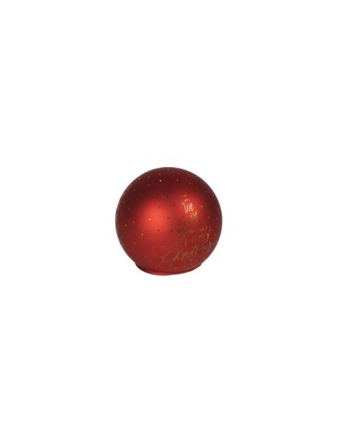 SFERA 139639 VETRO D10CM ROSSA CON LED