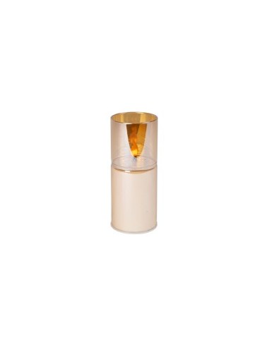 CANDELA LED 139671 VETRO AMBRA 7X12CM