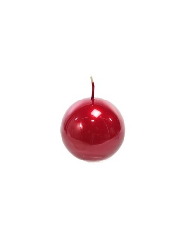 CANDELA SFERA 51564 GLASS D8CM ROSSO