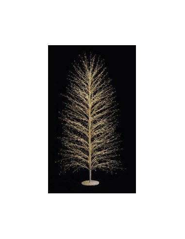 Albero  MicroLED Oro H150cm con 1300 LED Bianco Caldo - La Magia di Natale a Casa Tua