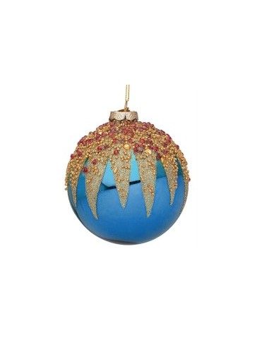 SFERA 0976301 VETRO FIREWORK 10CM BLU ELETTRICO