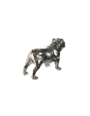 FIGURA CANE FD210453 RESINA 29X11X16CM PLATINATO